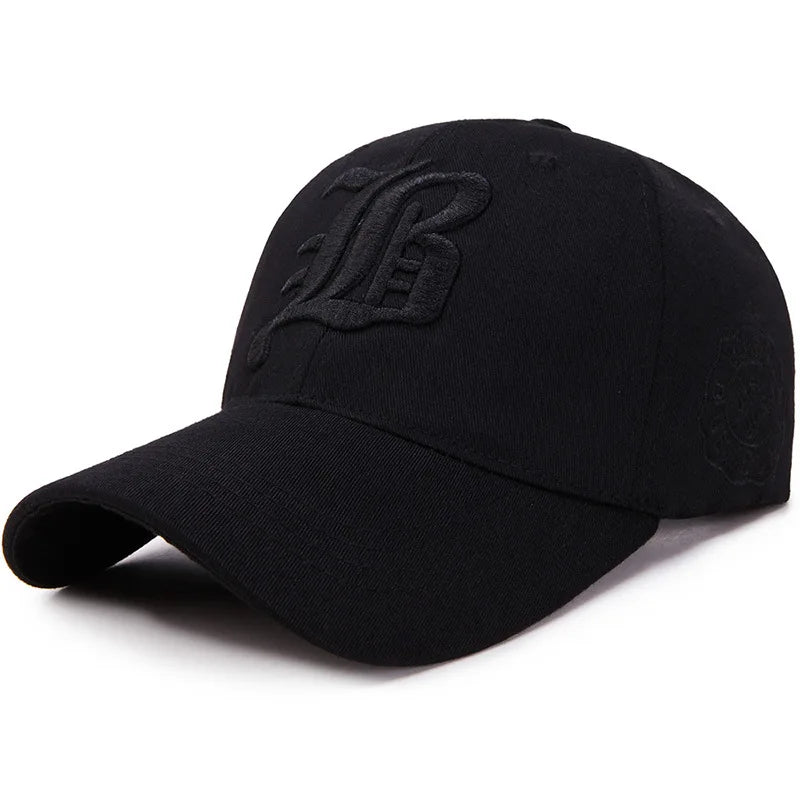 Letter Embroidered Baseball Cap with Decorative Side Motif