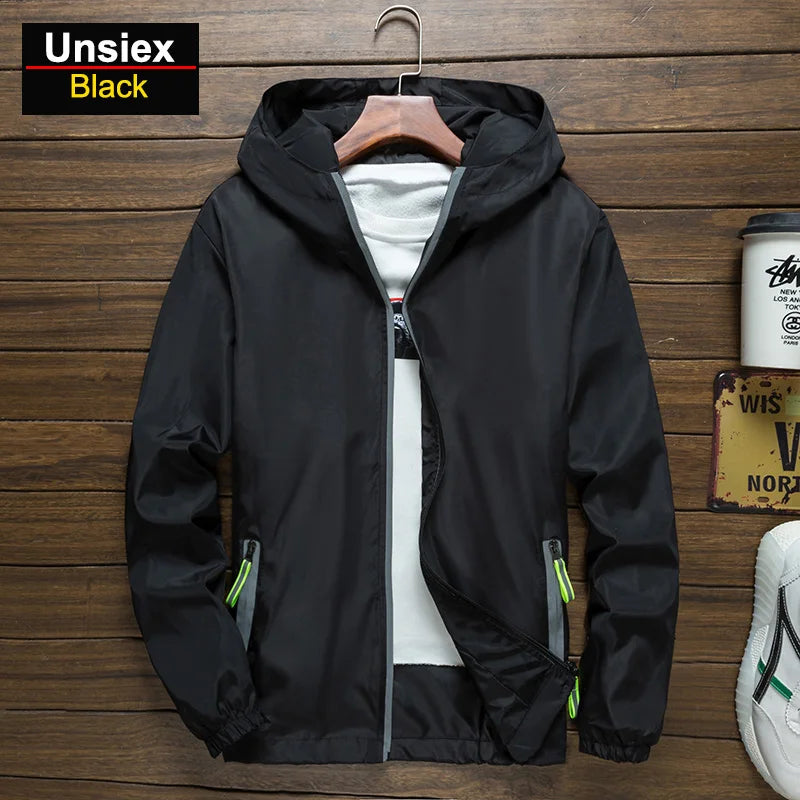 Unisex Breathable Reflective Hiking Jacket for Outdoor Wear