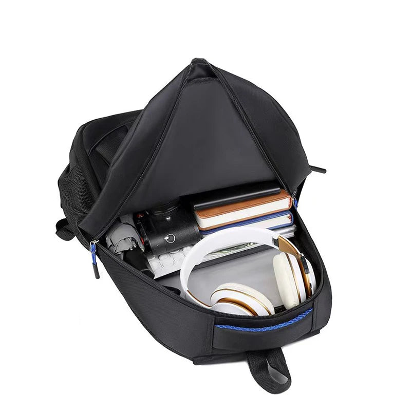 Everyday Commuter Backpack with Contrast Zippers and Multiple Front Pocket Styles