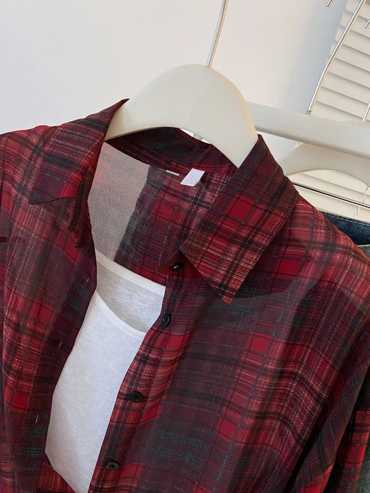 Women's Checked Long Sleeve Shirt