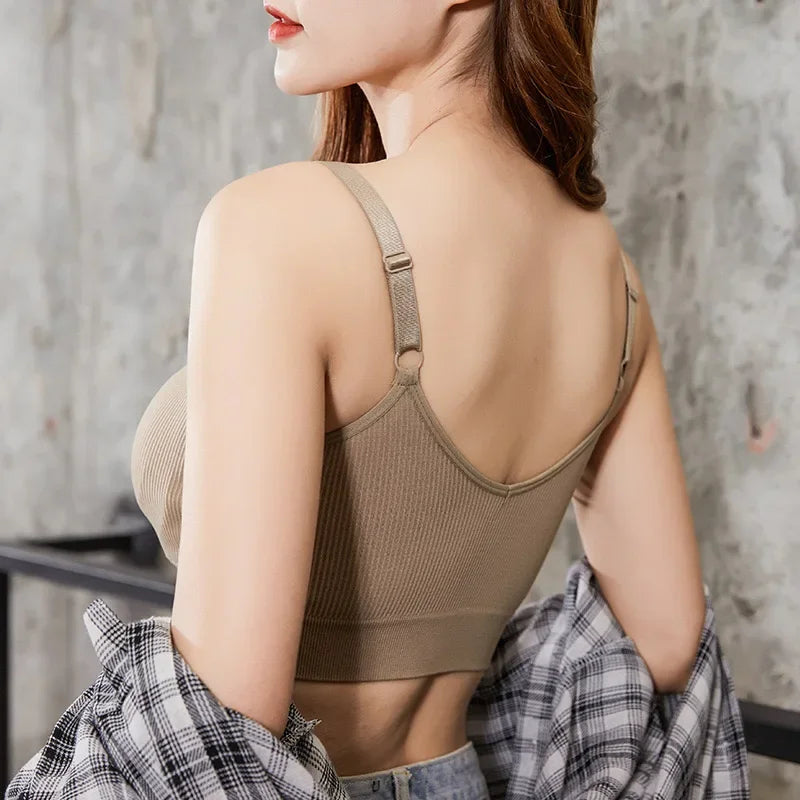 Women's Ribbed Scoop Neck Everyday Bra