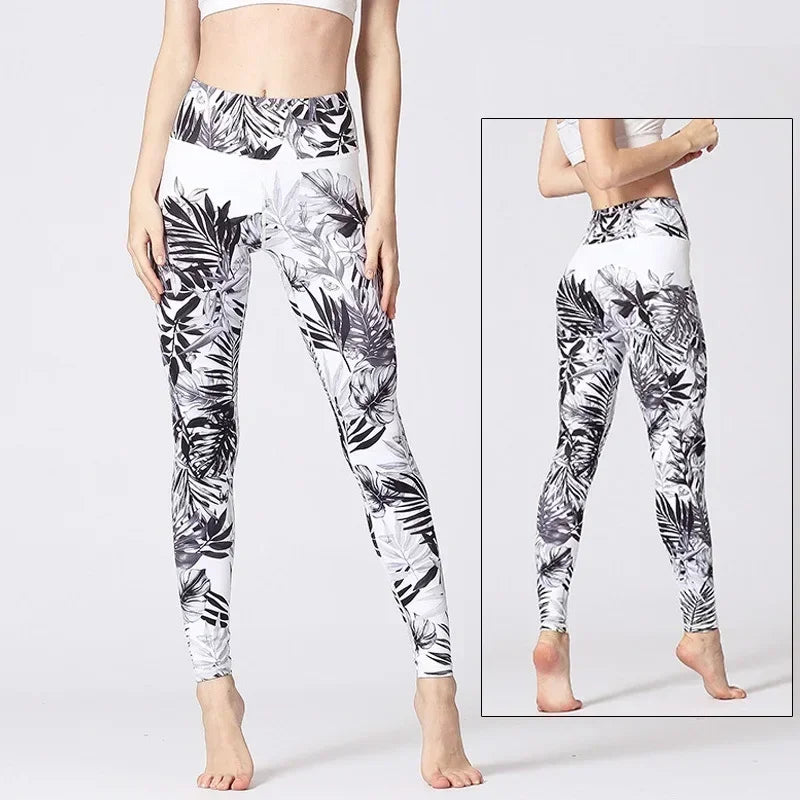 Women's Printed High-Waist Workout Leggings