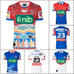 2023 Knights Indigenous / Anzac / Home / Away Rugby Jersey - Mens Size:S-5XL (Print Custom Name Number）Top Quality