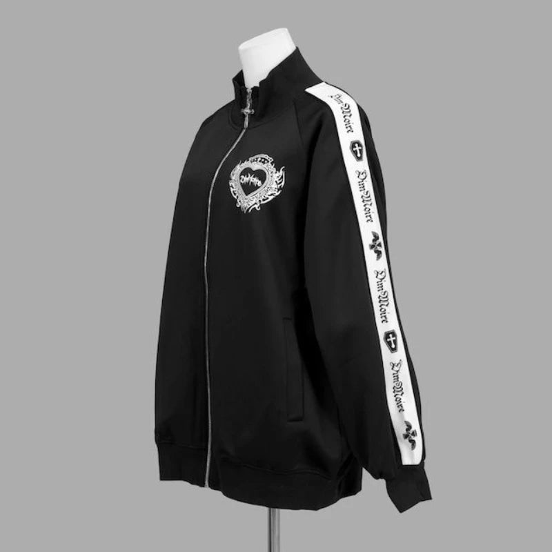 Graphic Long Sleeve Full Zip Casual Hoodie for Layering