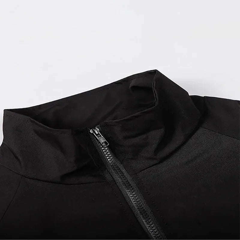 Color Block Long Sleeve Casual Streetwear Racing Style Jacket