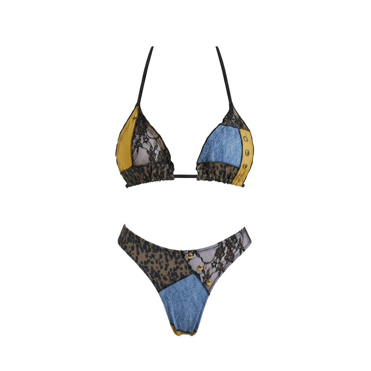 Printed Thong Bikini