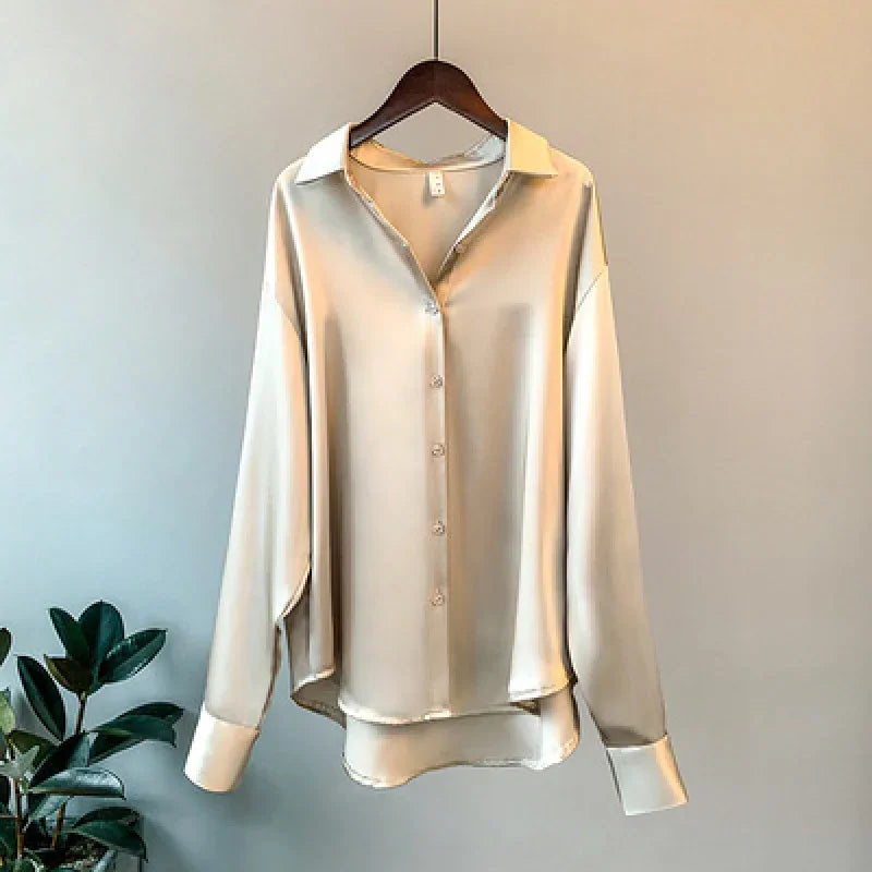 Women's Collared Long Sleeve Shirt
