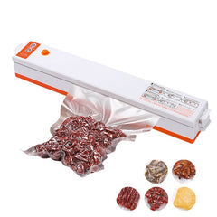 Vacuum Sealer Kitchen Packaging Machine Household Food Film Sealer Vacuum Packer Keep Food Fresh with 10pcs Storage Bags