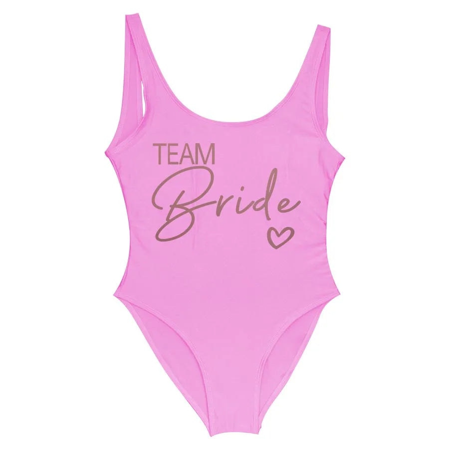 Team Bride One-Piece Swimsuit