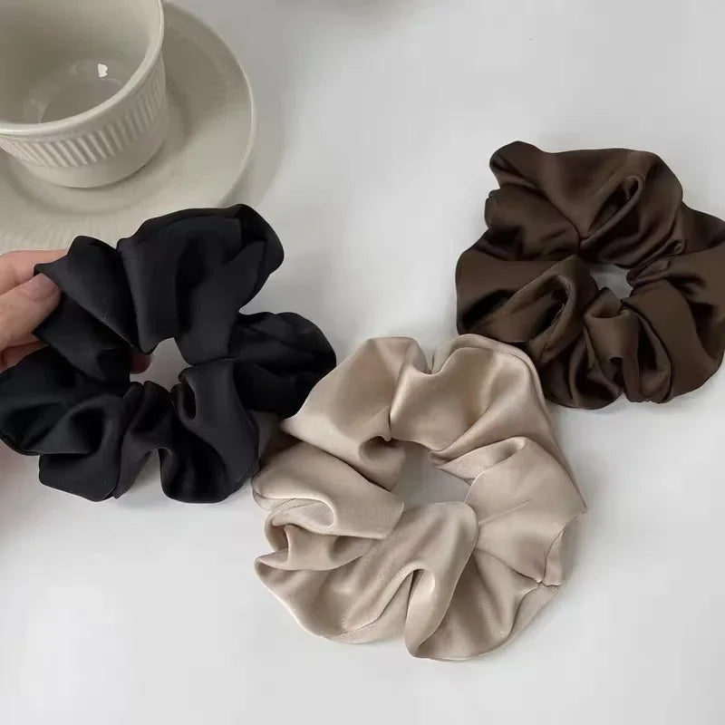 Fabric Scrunchie Elastic Hair Band for Ponytail and Bun Styling