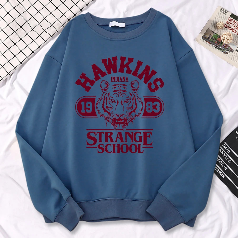 Letter Graphic Long Sleeve Pullover Casual Hoodie for Layering