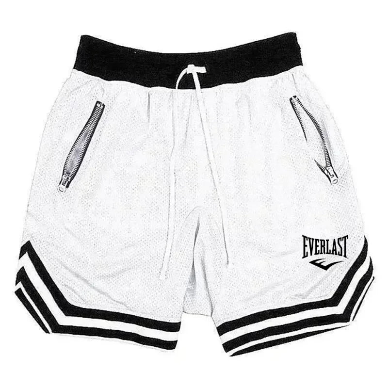 Elastic Waist Loose Fit Graphic Basketball Sports Shorts