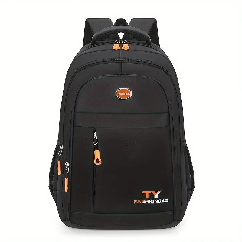 Multi Pocket Casual Backpack with Carry Handle and Shoulder Straps