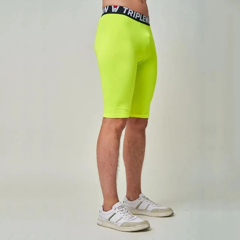 Men's Fitted Training Shorts for Gym and Running