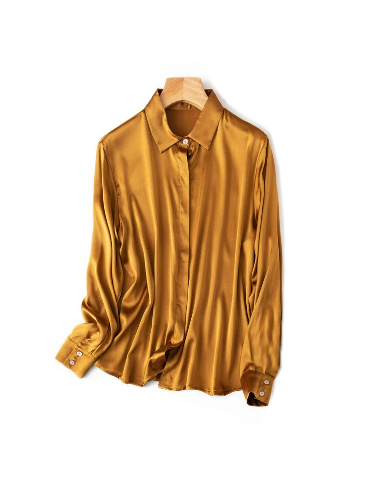 Women's Collared Long Sleeve Shirt