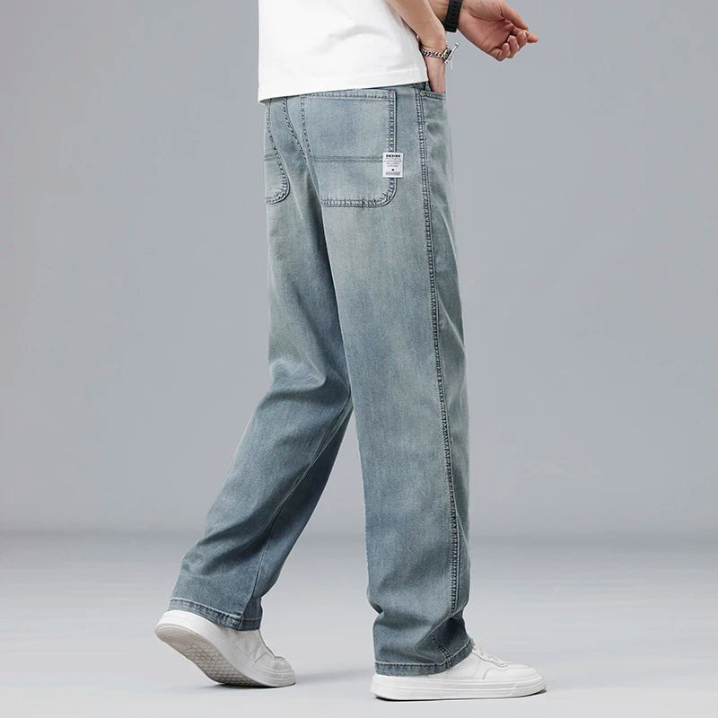 Men's Straight Leg Denim Jeans for Casual Everyday Wear