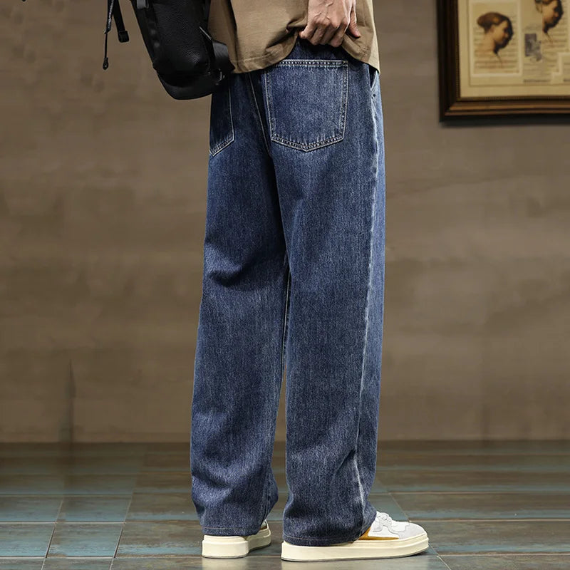 Men's Wide Leg Denim Jeans for Casual Everyday Wear