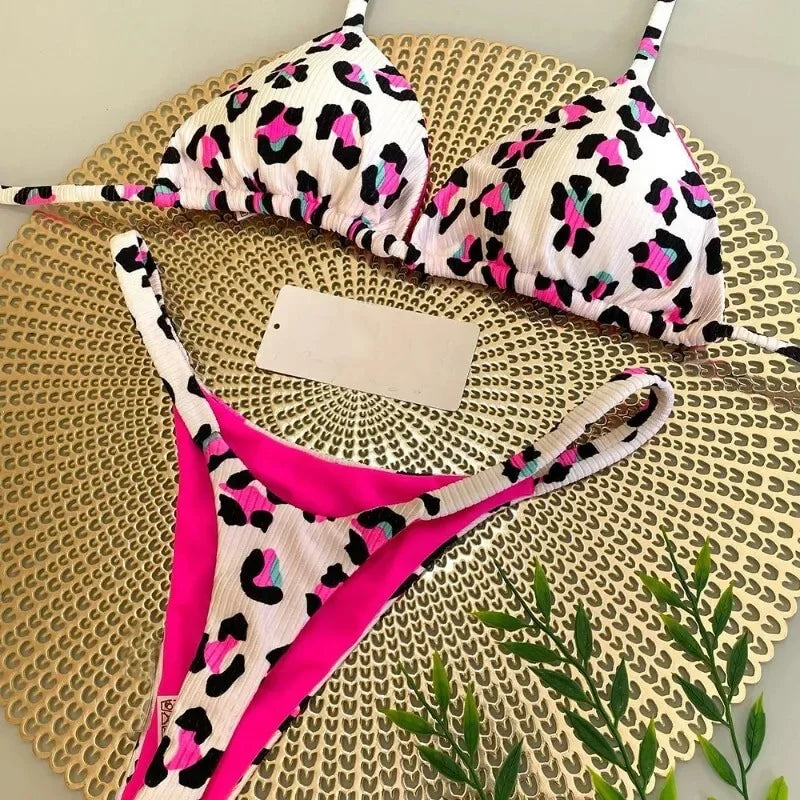 Printed String Bikini