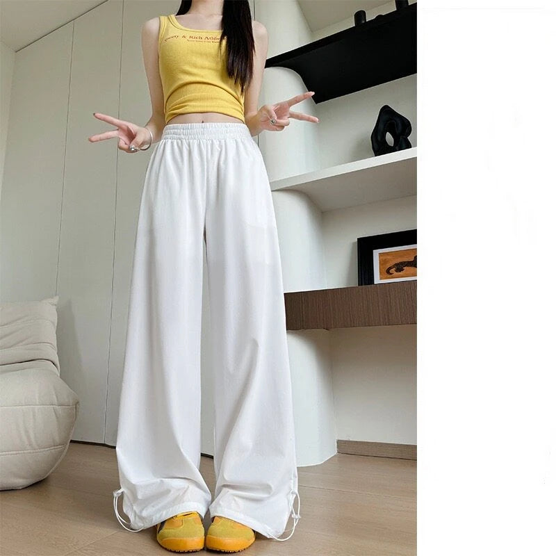 Women's High Waist Wide Leg Pants for Dance and Casual Activewear