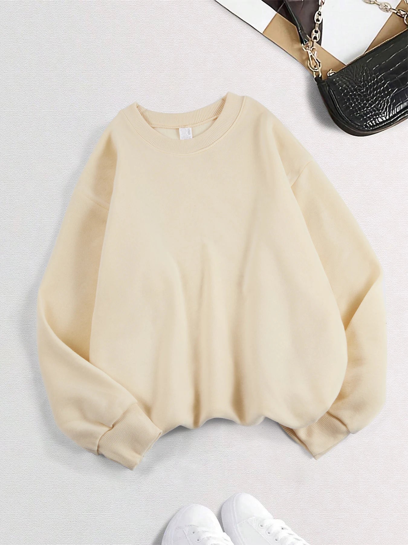 Long Sleeve Casual Pullover Sweatshirt with Original Style Options