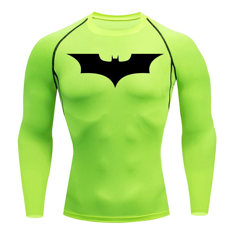 Fitted Crew Neck Long Sleeve Compression T Shirt