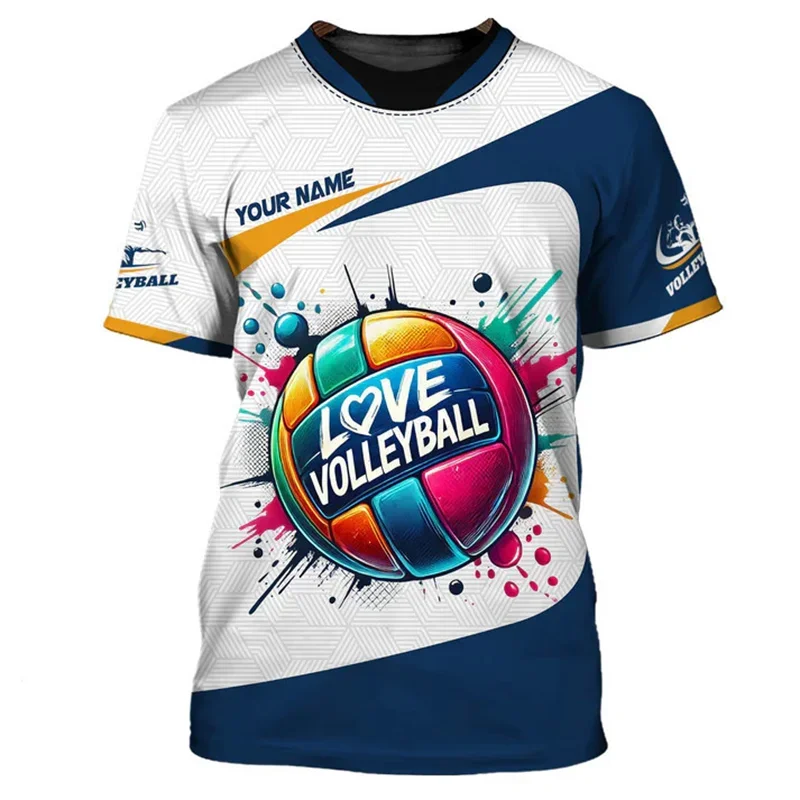 Volleyball Graphic Short Sleeve T-shirt For Sports Outfits