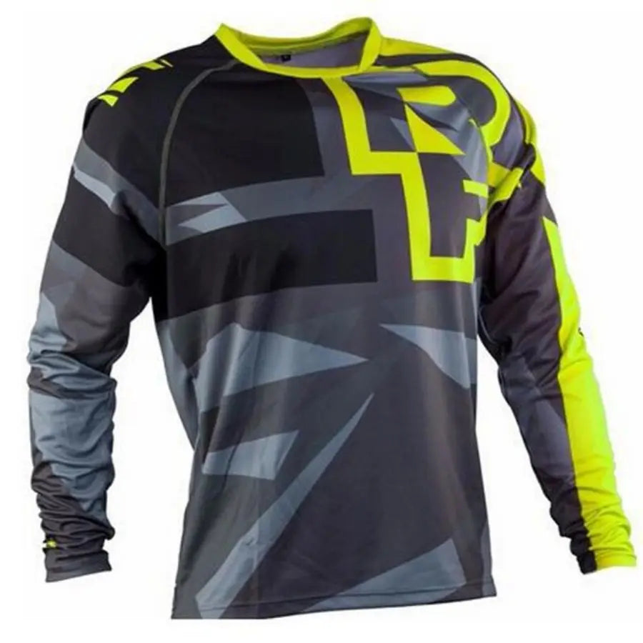 Men's Long Sleeve Pullover Cycling Jersey for Road and Mountain Biking