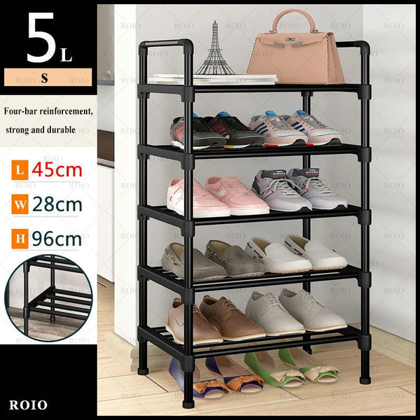Simple Shoe Rack DIY Easy Assemble Dustproof Boots Organizer Stand Holder Space-Saving Shoes Storage Shelf Entryway Shoe Cabinet