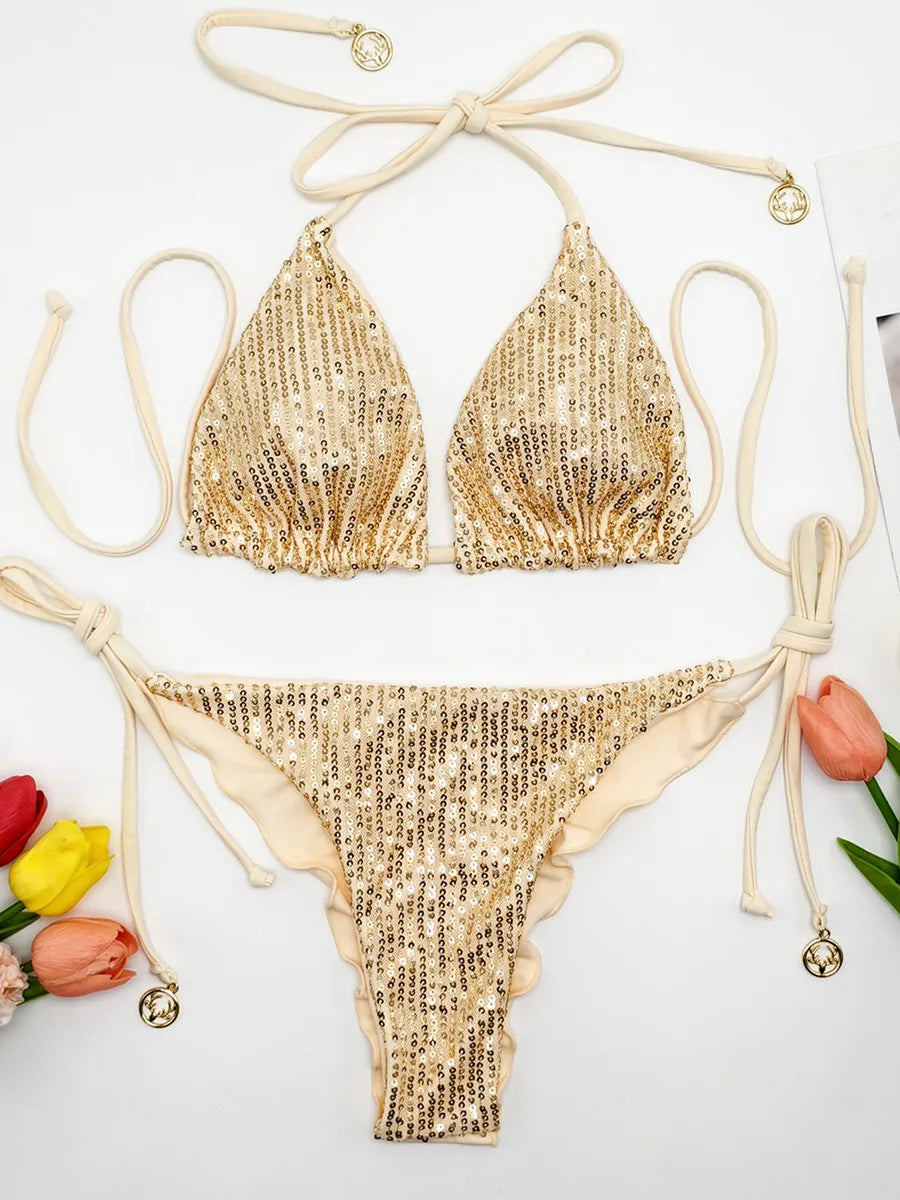 Sequin Detail Bikini
