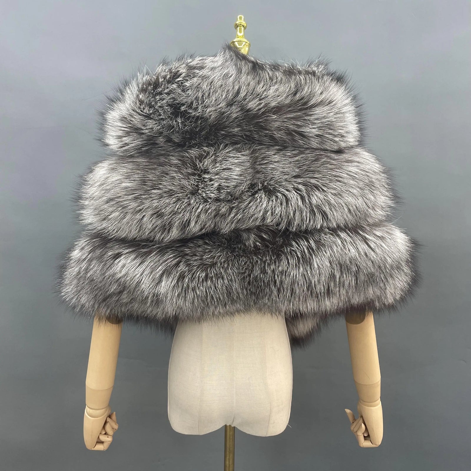 Plush Cross Front Wrap Cape for Layering over Outfits