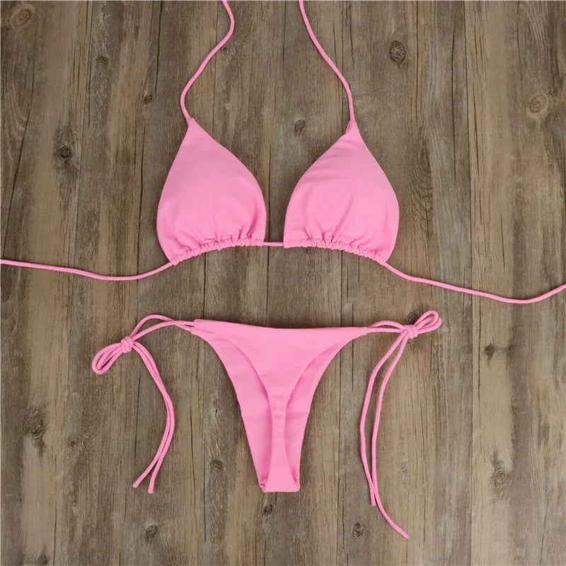 Solid Color Bikini