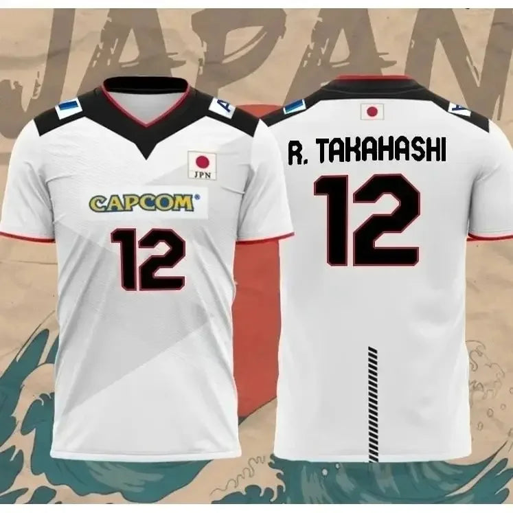 Japan Number One Volleyball Short Sleeve Jersey For Sports Outfits