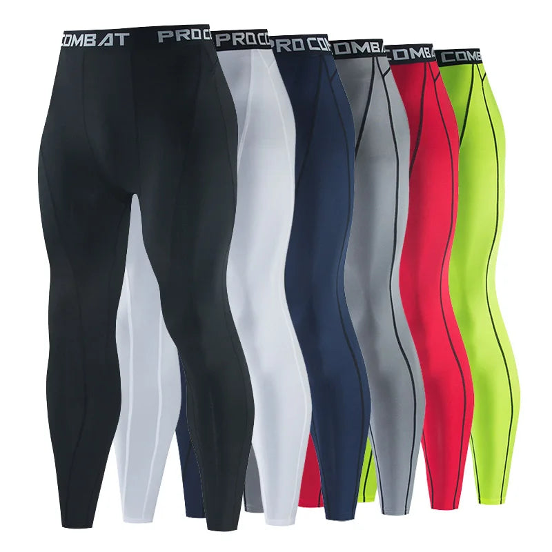 Men's Fitted Training Leggings for Gym and Running