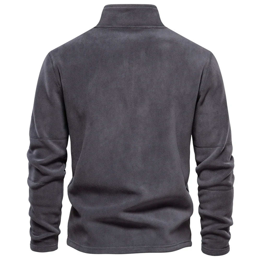 Men's Quarter-Zip Fleece Long-Sleeve Pullover