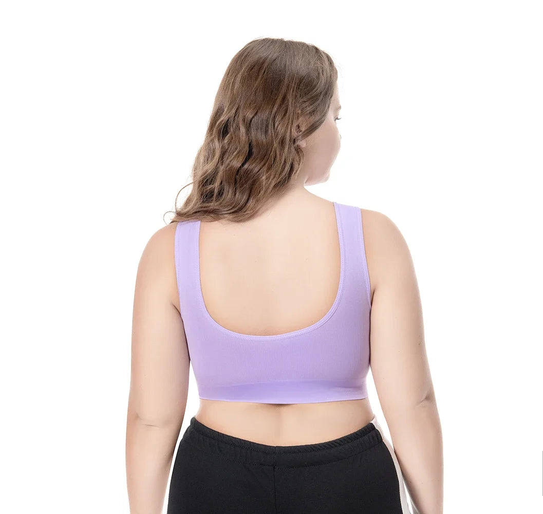 Women's Mesh Panel Racerback Sports Bra
