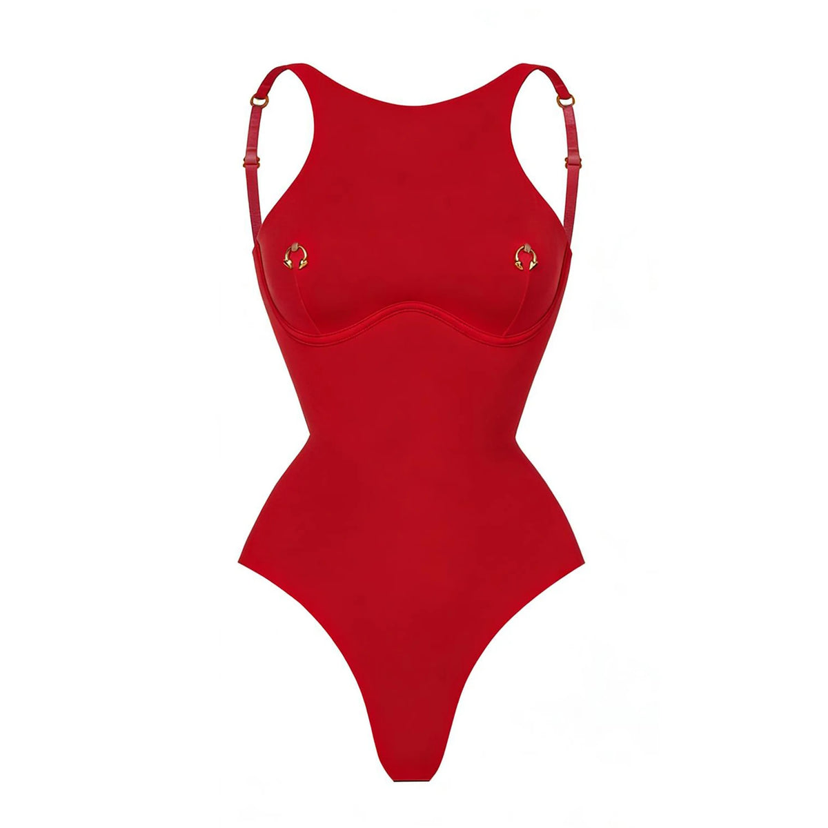 Solid One-Piece Swimsuit with Cover-Up
