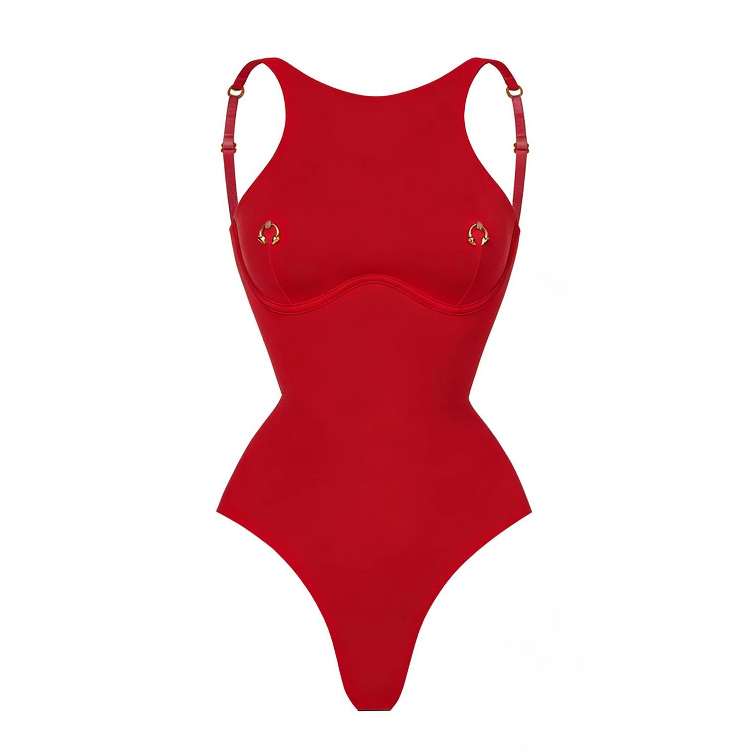 Solid One-Piece Swimsuit with Cover-Up
