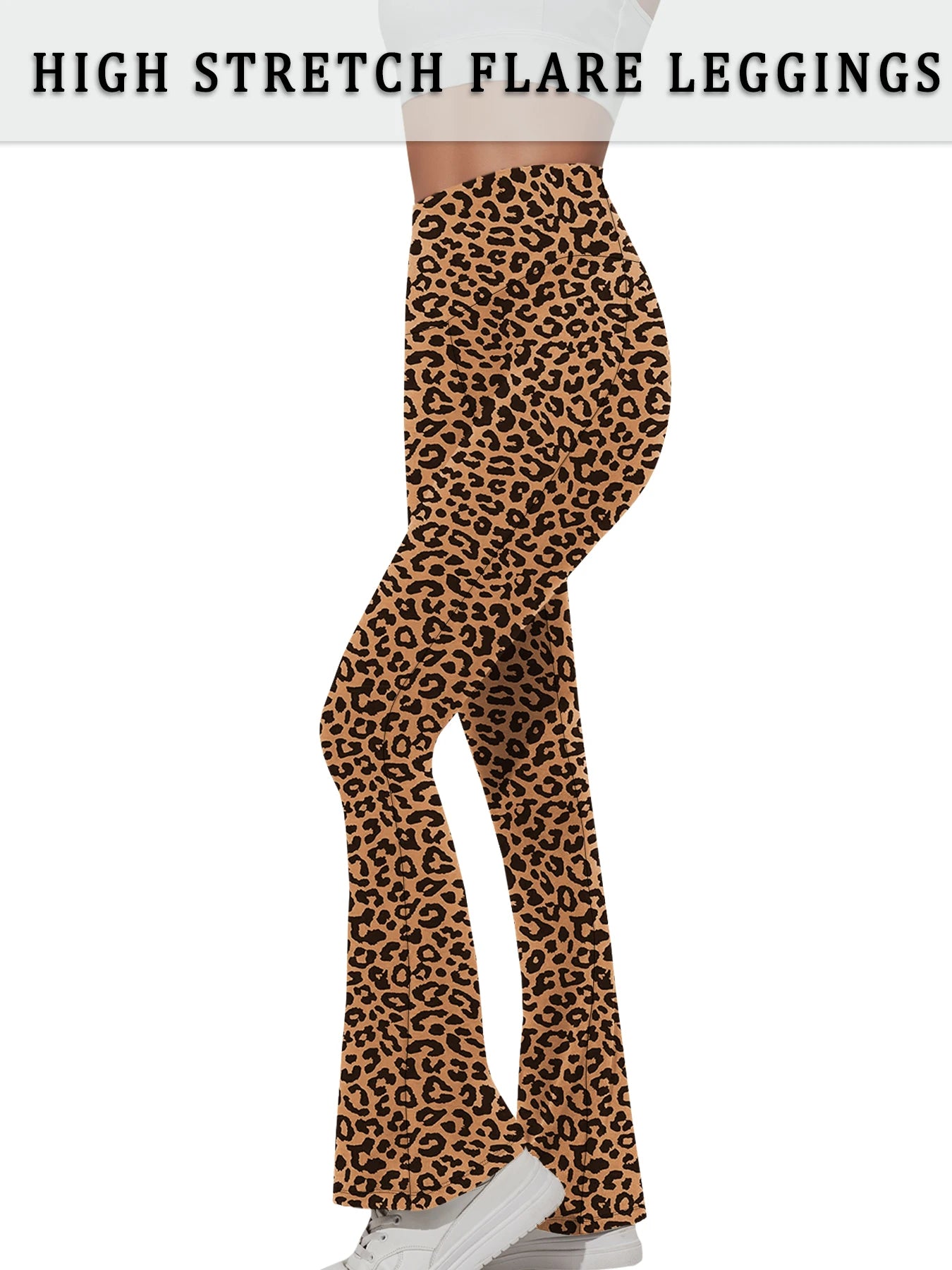 Women's High Waist Flared Leggings For Workout Outfits