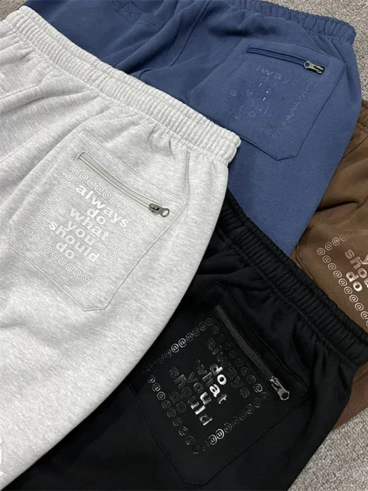 Full Length Loose Fit Casual Streetwear Pants with Waistband