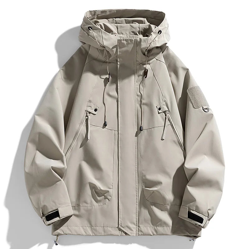 Men's Hooded Zip-Front Windbreaker