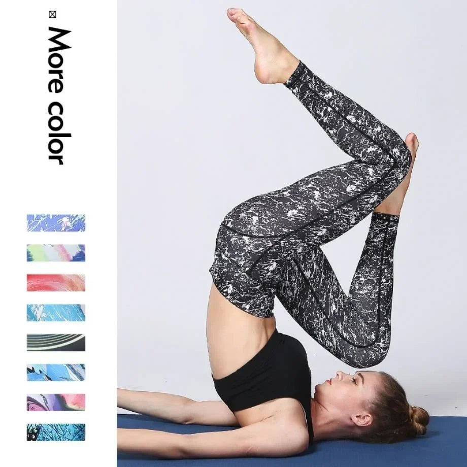 Women's Printed High-Waist Workout Leggings