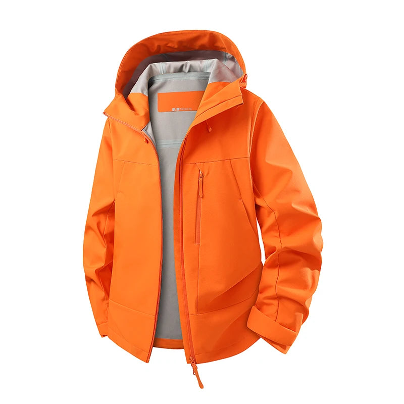 Unisex Waterproof Windproof Hiking Jacket for Outdoor Trekking