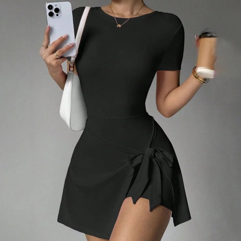 Women's Wrap-Skirt Sleeveless Tennis Dress