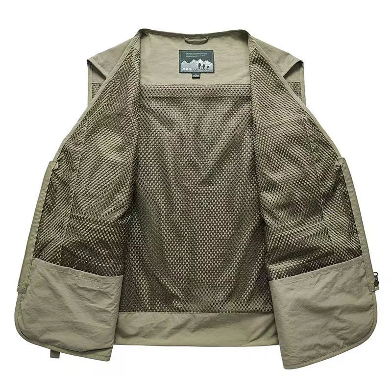 Men's Multi-Pocket Mesh Outdoor Vest