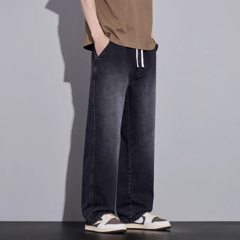 Men's Wide Leg Denim Jeans for Casual Everyday Wear