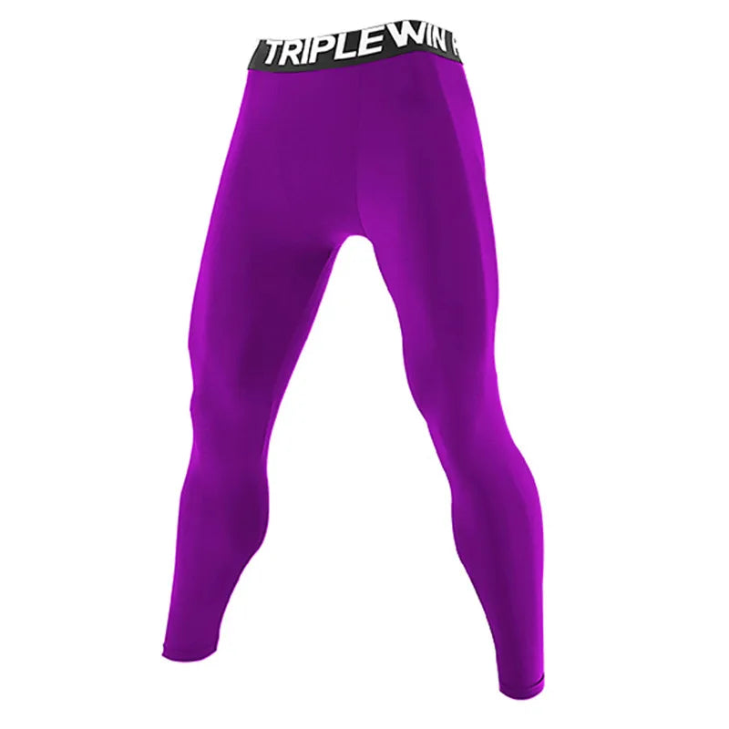Men's Fitted Training Leggings for Gym and Running