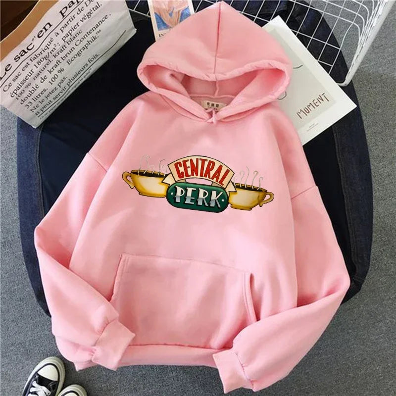 Letter Graphic Long Sleeve Pullover Casual Hoodie for Layering