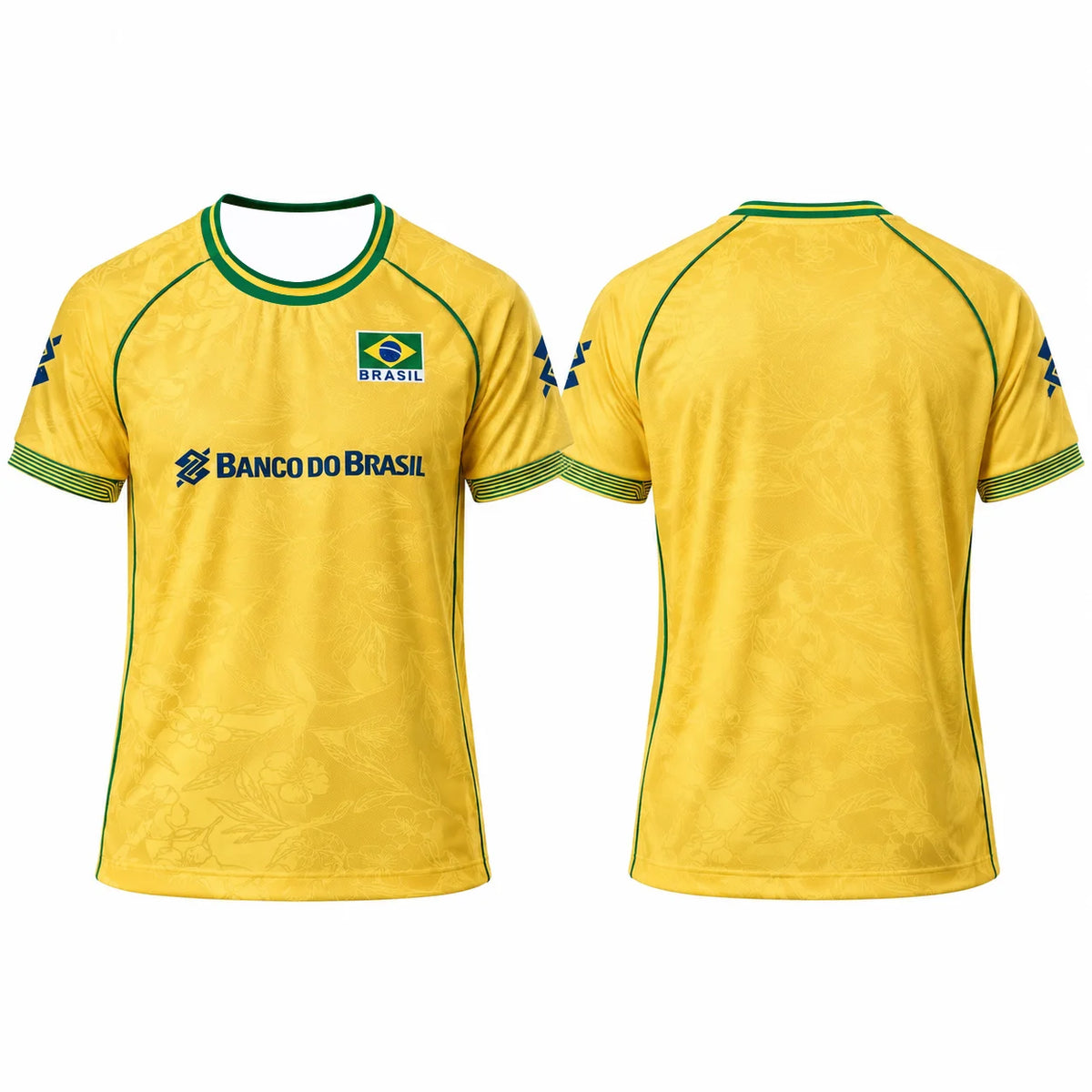 Brazil Volleyball Graphic Short Sleeve Jersey For Sports Outfits