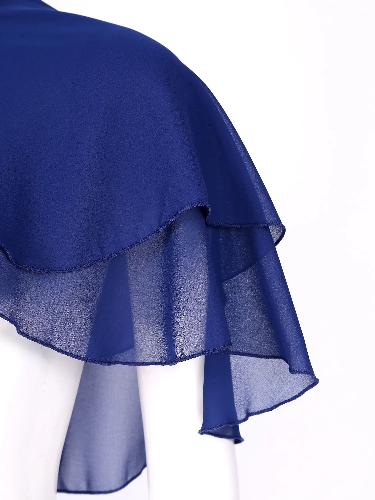 Layered Chiffon Capelet for Layering over Dresses and Tops