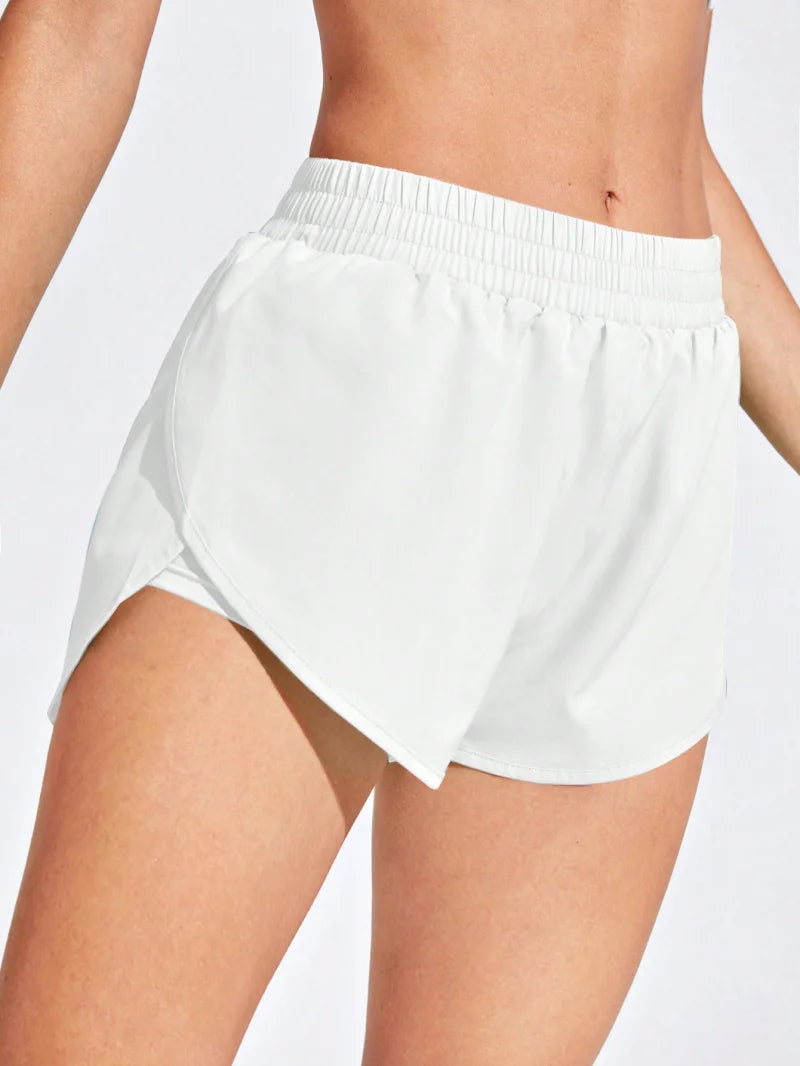 Women's Curved-Hem Workout Shorts